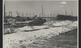 Wieża ciśnień przy parowozowni. 10 sierpnia 1945 r.